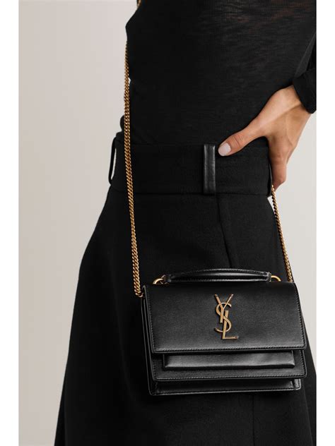 ysl sunset bag medium black|ysl sunset bag review.